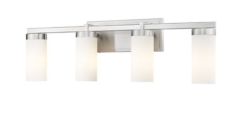 Brushed Nickel Bathroom Vanity Light from the Danica Collection