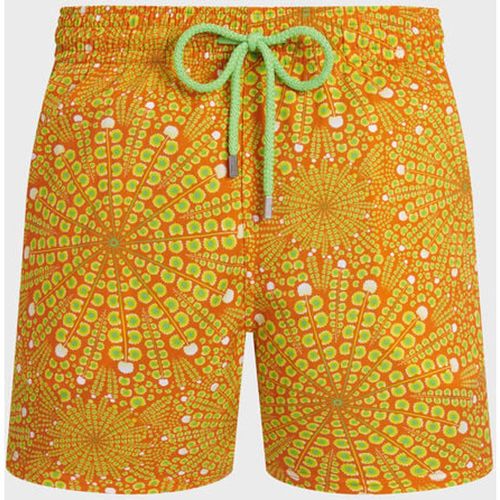 Vilebrequin - Men Stretch Short Swim Shorts Mosaic Urchin - Swimwear - Monrise - Orange