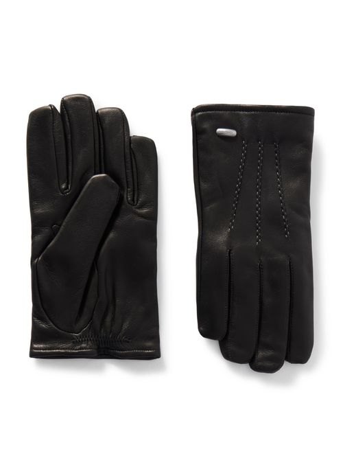His Leather Gloves