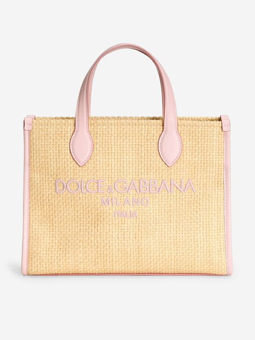 Dolce & Gabbana Girls Logo Tote Bag in Yellow (25cm) One size