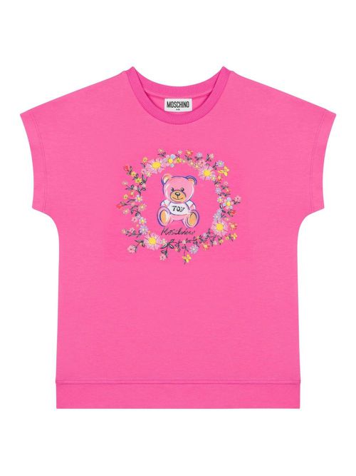 Teddy Bear-print T-shirt - Pink