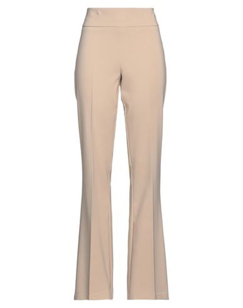 Woman Pants Beige Size 12 Polyester, Elastane