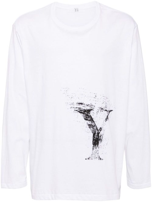Graphic-print cotton T-shirt - White