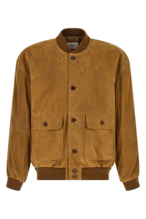 Suede Bomber Jacket