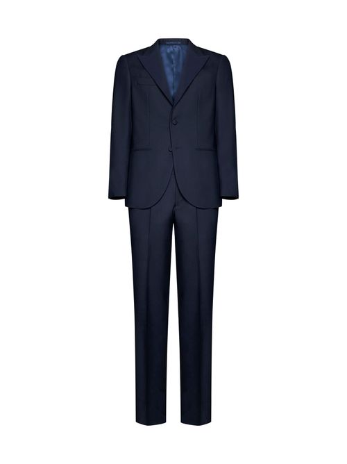 Single-Breasted Virgin Wool Suit — Navy