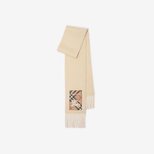 Check Label Cashmere Scarf