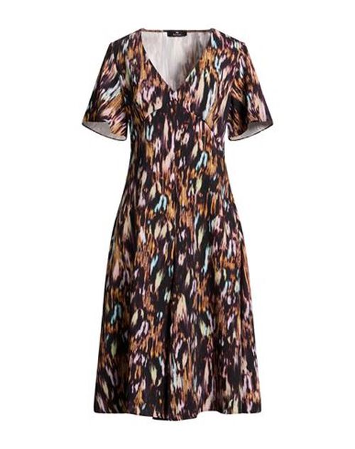 Woman Midi dress Dark purple Size 10 Polyester