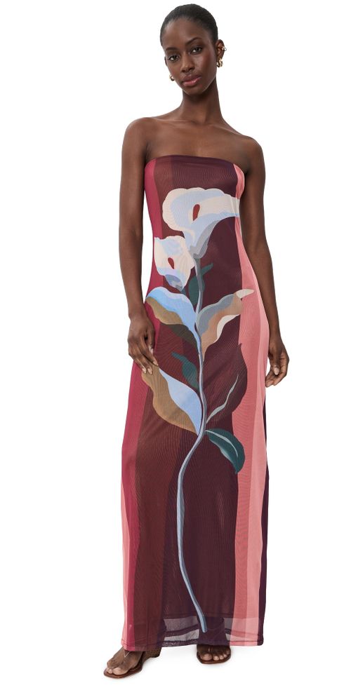 Brisa Strapless Maxi Dress Multicolor Brisa