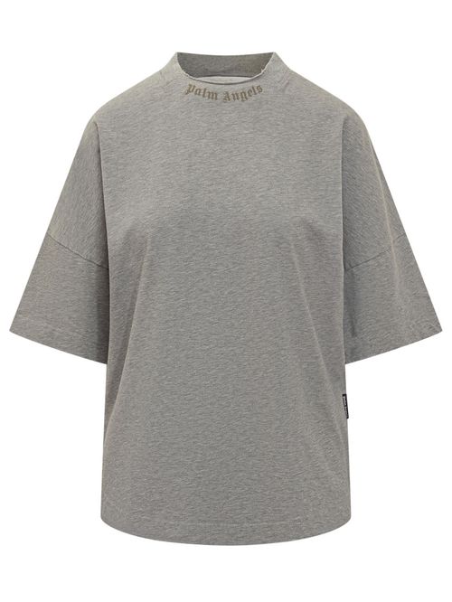 Grey Logo Round Neck T-Shirt