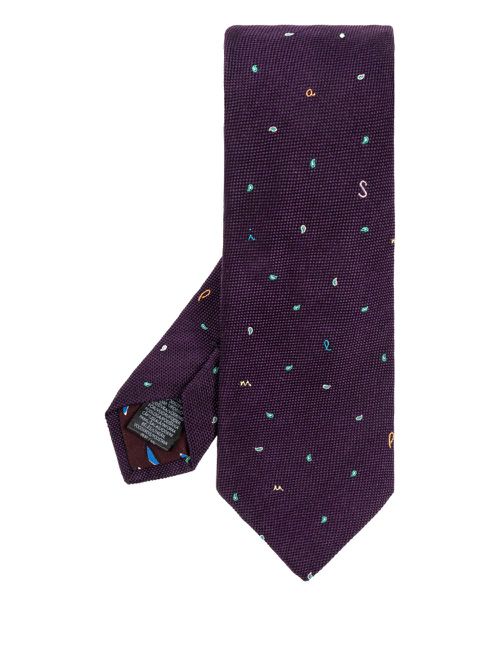 Silk tie - Purple