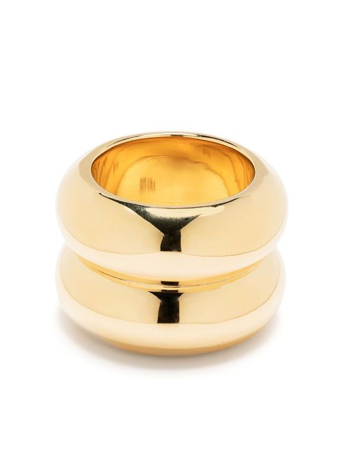 Breve double-band ring - Gold