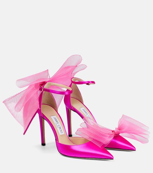 Averly 100 bow-trimmed pumps