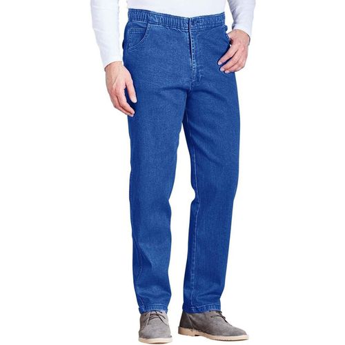 Elastic Waist Denim Jeans in Stretch Fabric