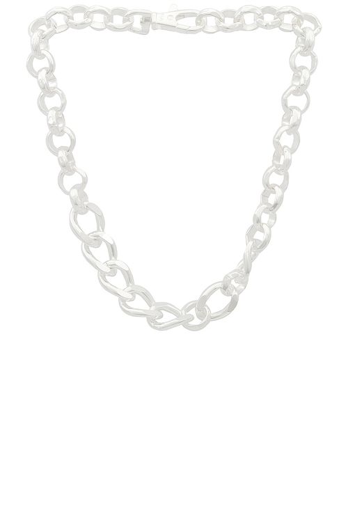 Martine Ali Silver Coated Yurel Necklace in Silver - Metallic Silver.  20 also in