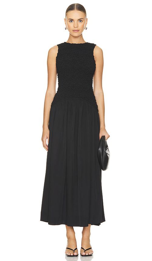 The Wolf Gang MIDI-KLEID MARISOL in Black. Größe S. Also in