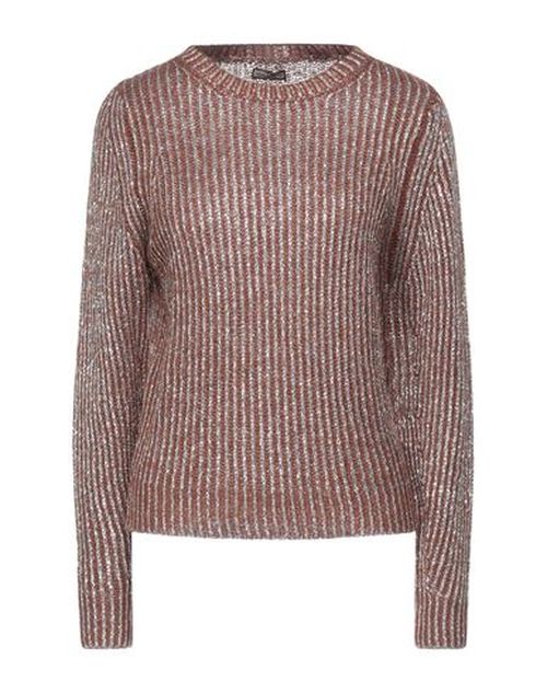 Malìparmi Woman Sweater Chocolate brown Size S Alpaca wool, Mohair wool, Viscose, Polyamide, Metallic fiber