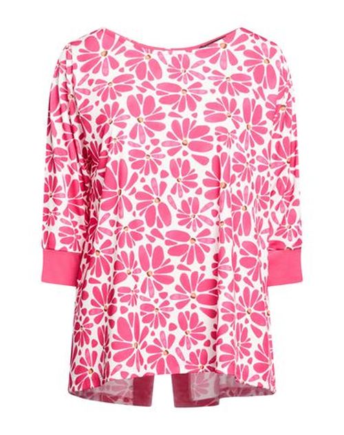Woman Top Fuchsia Size 10 Polyester, Elastane