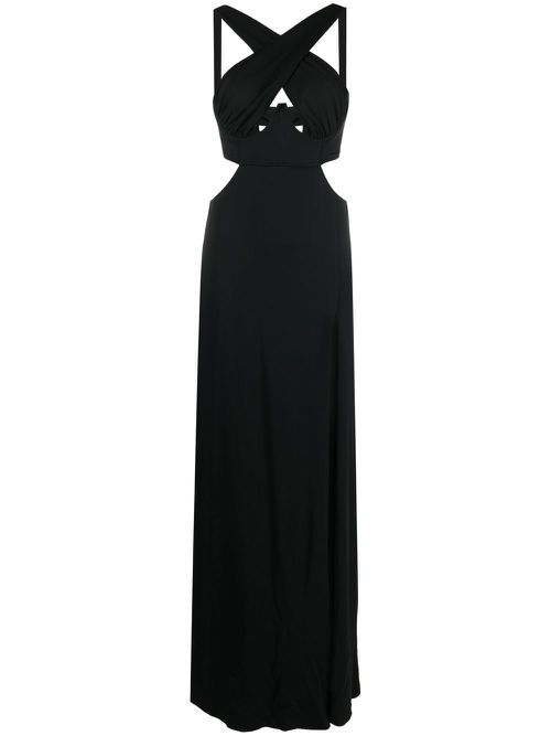 Gena cut-out detailed dress - Black