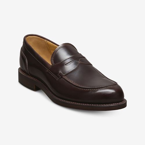 Miller Reserve Penny Loafer in Dark Brown Polished Leather
