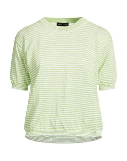 Woman Sweater Light green Size S Cotton, Linen, Polyester