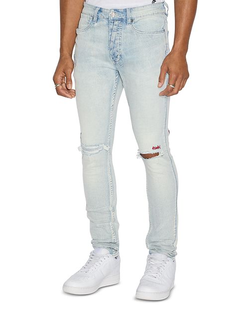 Van Winkle Blue Ice Skinny Jeans in Denim Blue