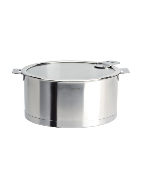 Stainless Steel 1 Quart Strate Saucepan with Lid - Silver