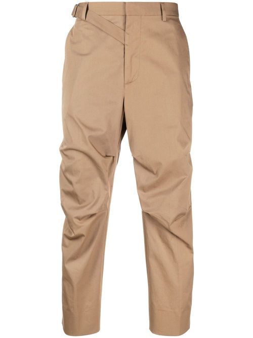 Slim-cut chino trousers - Brown
