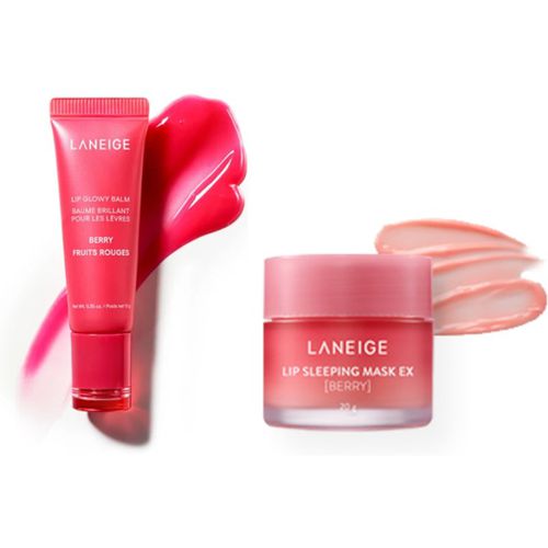 LANEIGE - Lip Glowy Balm - 10g - Berry X Lip Sleeping Mask EX - 20g - Berry