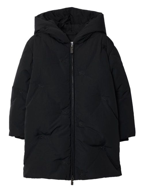 Logo-embroidered jacket - Black