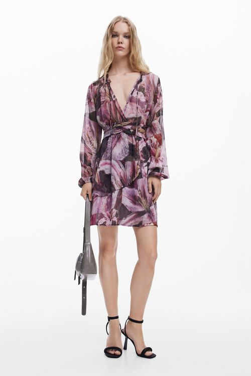 Flowy orchid dress
