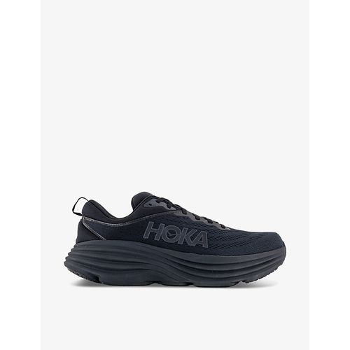 Mens Black Black Bondi 8 Brand-print Woven Low-top Trainers 7