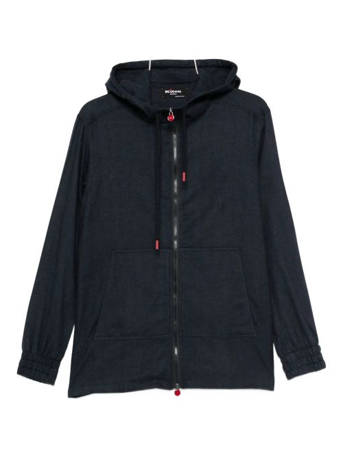 Hooded Cotton Jacket — Dark Blue