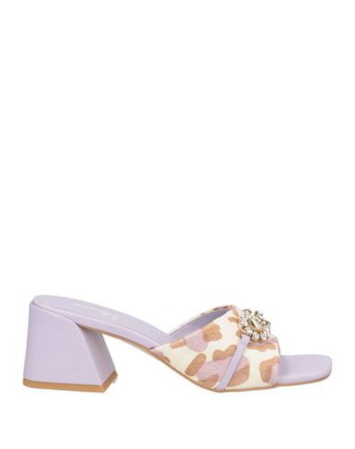 Woman Sandals Lilac Size 6 Leather
