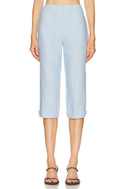 Posse Harper Capri Pant in Blue - Baby Blue. S also in XS