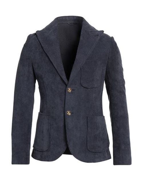 Man Blazer Slate blue Size 44 Polyester, Polyamide, Elastane