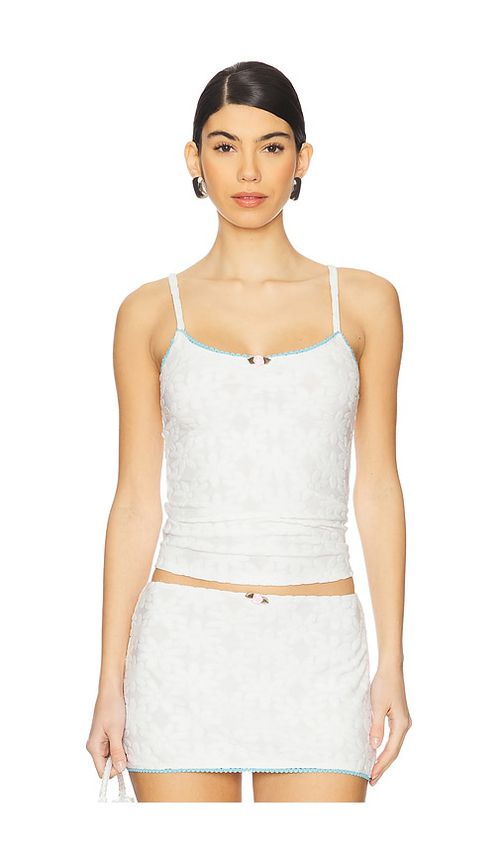 Tyler McGillivary Colette Tank Top in White.  XS. Also in L, M, S, XL/1X