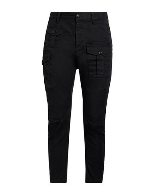 Man Pants Black Size 38 Cotton, Elastane