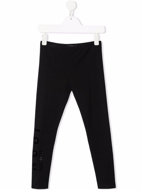Icon-print leggings - Black