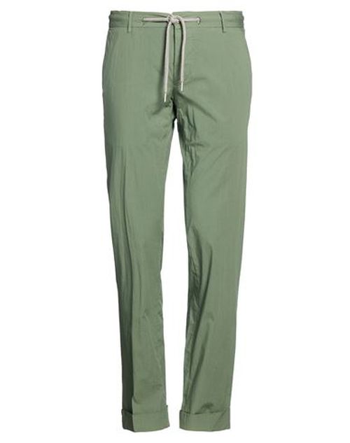 Evoluto Man Pants Military green Size 30 Cotton, Elastane