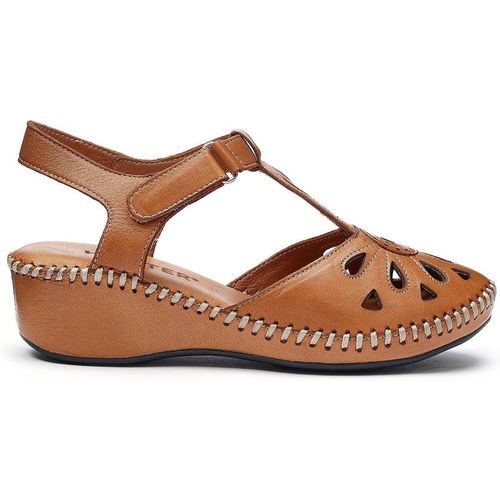 Hotter Women's 'Mdina' Wedge Sandals in Tan