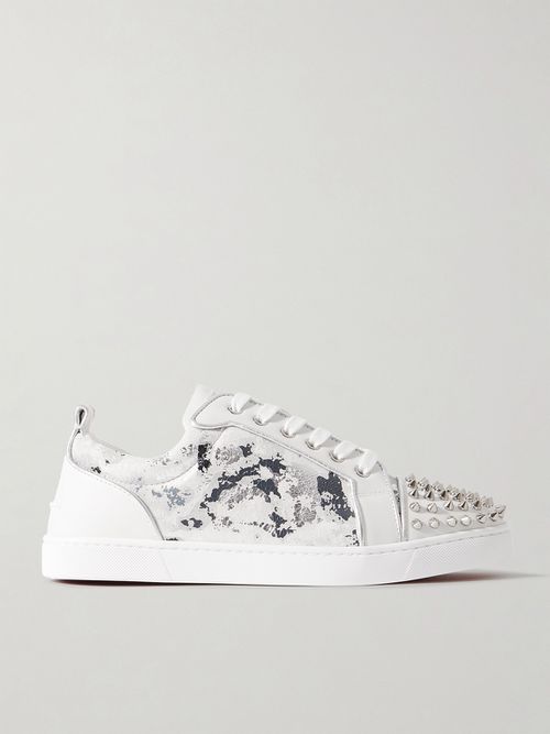 Men - Louis Junior Spikes Orlato Suede and Leather Sneakers