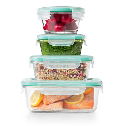 12 Piece Smart Seal Glass Food Storage Container Set