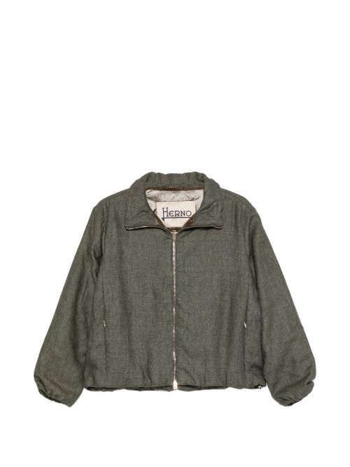 Nylon blouson jacket