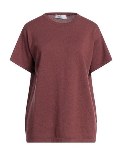 Woman Sweater Garnet Size 8 Pure virgin wool IWS, Silk, Cashmere