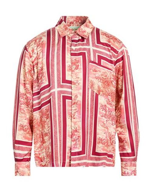 Man Shirt Garnet Size L EcoVero viscose, Viscose