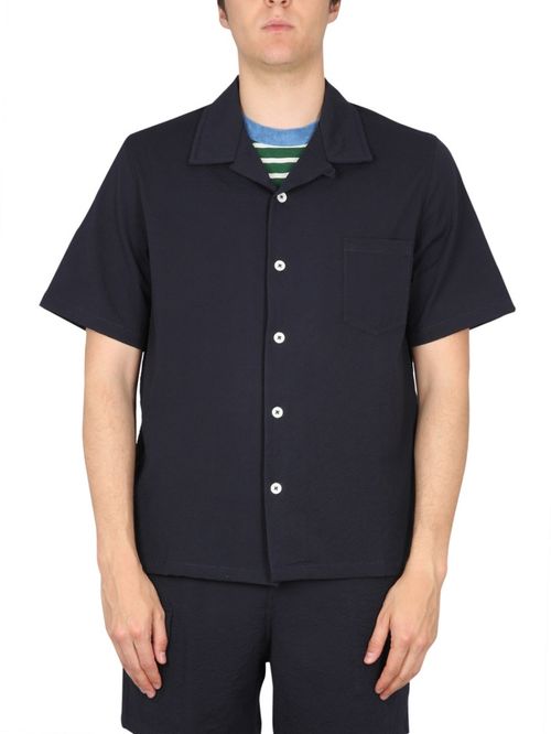 Navy Blue Solid Shirt