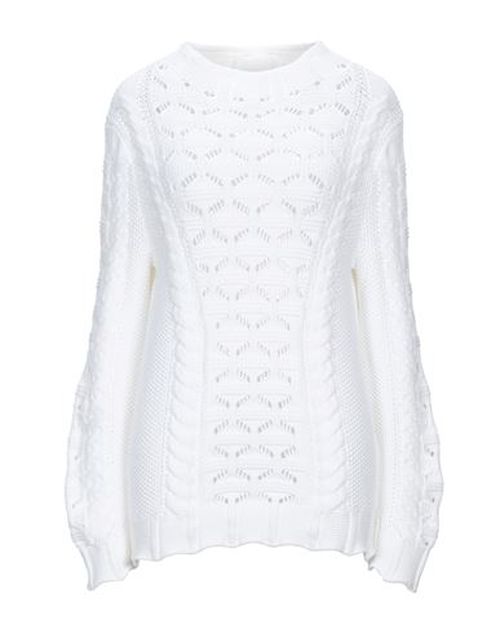 Woman Sweater White Size 6 Cotton, Polyamide