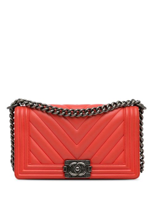 2016-2017 medium Boy Chanel shoulder bag - Red
