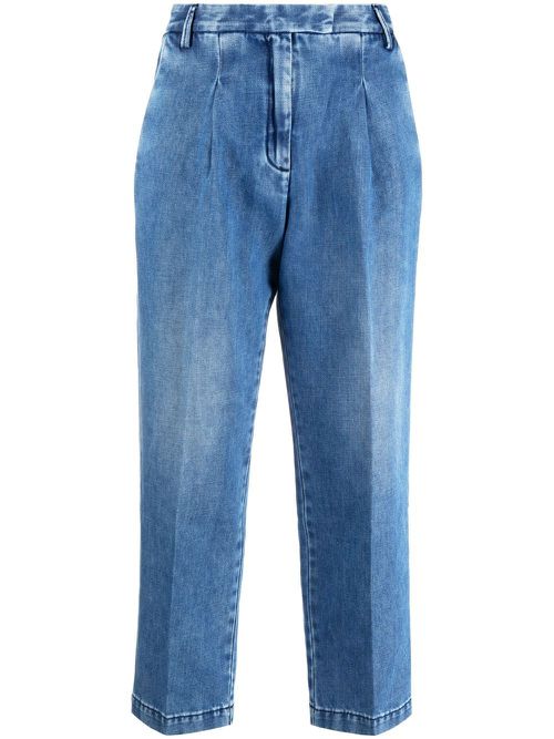 Diane cropped trousers - Blue