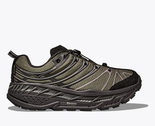 HOKA Stinson Evo GTX HAVEN Shoes in Jet Black/Tarmac